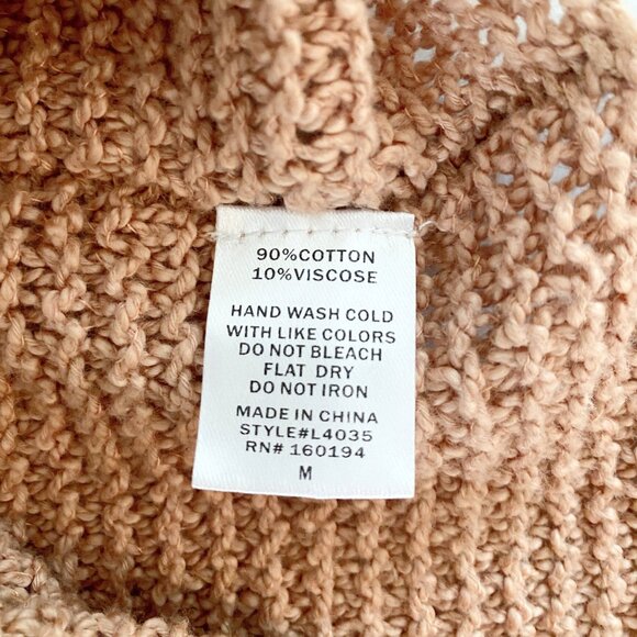 🐚 Dusky Pink Oversized Summer Sweater - Deep V Neck for Off Shoulder Look 🐚 - Picture 8 of 8